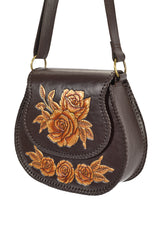 Akaroa Phoebe Bag Dark Choc/Gold