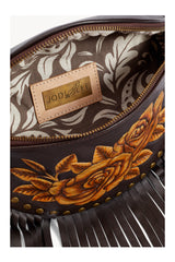 Akaroa Rose Belt Bag Dark Choc/Gold - Jodi Lee