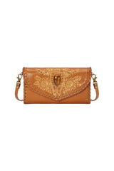 Akaroa Sunflower Wallet Camel/Gold (SAMPLE SALE) - Jodi Lee