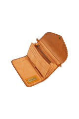 Akaroa Sunflower Wallet Camel/Gold (SAMPLE SALE) - Jodi Lee