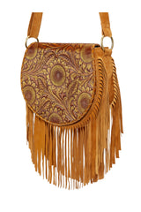 Anahita Sunflower Bag Antique Medium Brown/Gold/Dark Tan - Jodi Lee