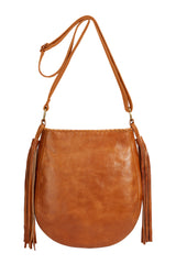 Angel Feather Pouch Bag Camel/Gold - Jodi Lee