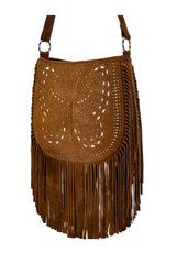 California Sister Butterfly Bag Whiskey/Silver - Jodi Lee