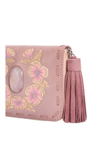 Charm Pansy Mini Wallet Dusty Pink - Jodi Lee