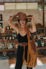 Cleopatra Belt Antique Medium Brown/Dark Tan - Jodi Lee