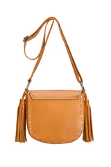 Fly Away Feather Bag Antique Tan/Silver - Jodi Lee