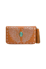 Fly Away Wing Wallet Antique Tan/Silver - Jodi Lee