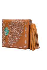 Fly Away Wing Wallet Antique Tan/Silver - Jodi Lee