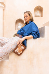 Akaroa Rose Purse Tobacco