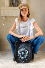 Monterey Hummingbird Pouch Bag Black