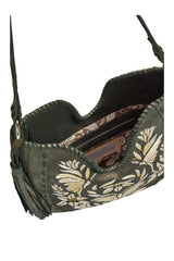 Luna Embroidery Bag Metallic Olive - Jodi Lee