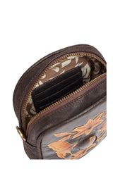 Luna Phone Bag Metallic Dark Choc/Gold - Jodi Lee