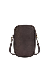 Luna Phone Bag Metallic Dark Choc/Gold - Jodi Lee