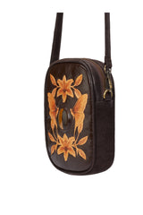 Luna Phone Bag Metallic Dark Choc/Gold - Jodi Lee