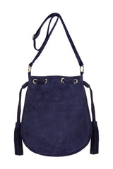 Marrakesh Pouch Bag Metallic Navy/Silver - Jodi Lee
