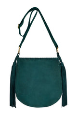 Mini Angel Feather Pouch Bag Jade Green/Gold (SAMPLE SALE) - Jodi Lee