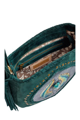 Mini Angel Feather Pouch Bag Jade Green/Gold (SAMPLE SALE) - Jodi Lee