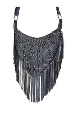Mini Aztec Maze Bag Metallic Charcoal - Jodi Lee