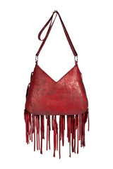 Mini Pocahontes Feather Bag Metallic Red - Jodi Lee