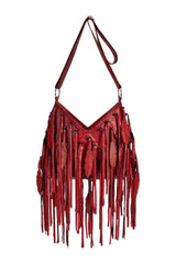 Mini Pocahontes Feather Bag Metallic Red - Jodi Lee
