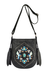 Monterey Hummingbird Pouch Bag Black