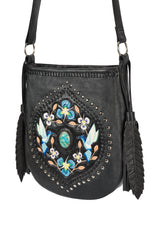 Monterey Hummingbird Pouch Bag Black