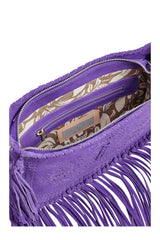 Navajo Sunflower Cut-Out Bag Bright Purple/Silver (SAMPLE SALE) - Jodi Lee
