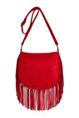 Navajo Sunflower Cut-Out Bag Ruby Red/Silver (SAMPLE SALE) - Jodi Lee