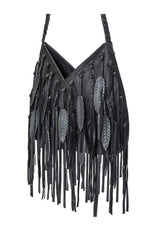 Pocahontes Leaf Bag Metallic Charcoal - Jodi Lee