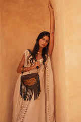 Akaroa Rose Belt Bag Dark Choc/Gold - Jodi Lee