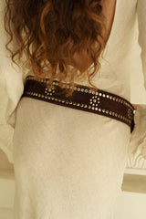 Wild At Heart Belt Dark Choc
