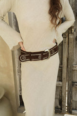 Wild At Heart Belt Dark Choc