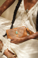 Fly Away Wing Wallet Antique Tan/Silver - Jodi Lee