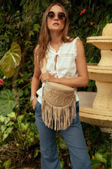 Grace Stud Belt Bag Ivory - Jodi Lee