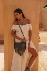 Mini Aztec Maze Bag Metallic Charcoal - Jodi Lee