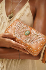 Fly Away Wing Wallet Antique Tan/Silver - Jodi Lee