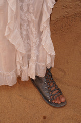 Charis Sandals Metallic Charcoal - Jodi Lee