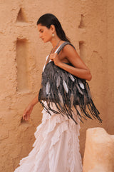 Mini Queen Pocahontes Bag Metallic Charcoal - Jodi Lee