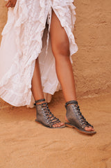 Charis Sandals Metallic Charcoal - Jodi Lee