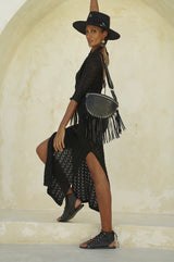 Akaroa Rose Belt Bag Black - Jodi Lee