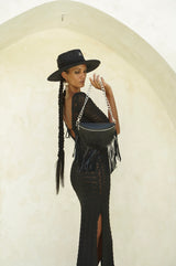 Akaroa Rose Belt Bag Black - Jodi Lee