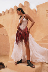 Mini Pocahontes Feather Bag Metallic Red - Jodi Lee