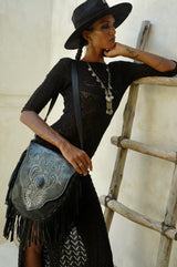 Benny Owl Bag Metallic Black - Jodi Lee