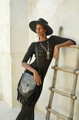 Benny Owl Bag Metallic Black - Jodi Lee