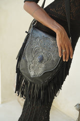 Benny Owl Bag Metallic Black - Jodi Lee