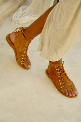 Charis Sandals Dark Tan - Jodi Lee