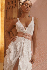 Marrakesh Shimmer Belt Metallic Pink/Silver - Jodi Lee