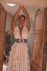 Marrakesh Belt Metallic Navy/Silver - Jodi Lee