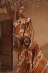 Luna Phone Bag Metallic Dark Choc/Gold - Jodi Lee