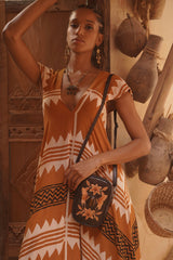 Luna Phone Bag Metallic Dark Choc/Gold - Jodi Lee